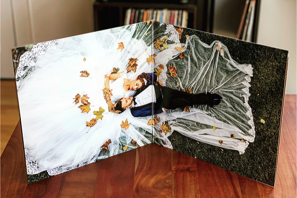 two custom vinyl records and a custom gatefold jacket